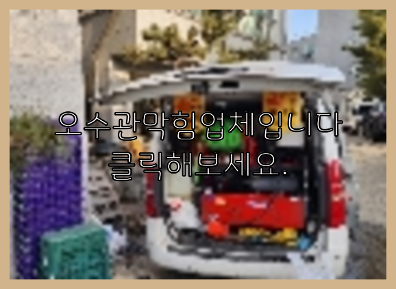 하수구청소